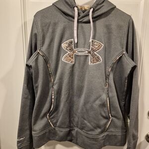 Under Armour Gray Hoodie with Camo Details